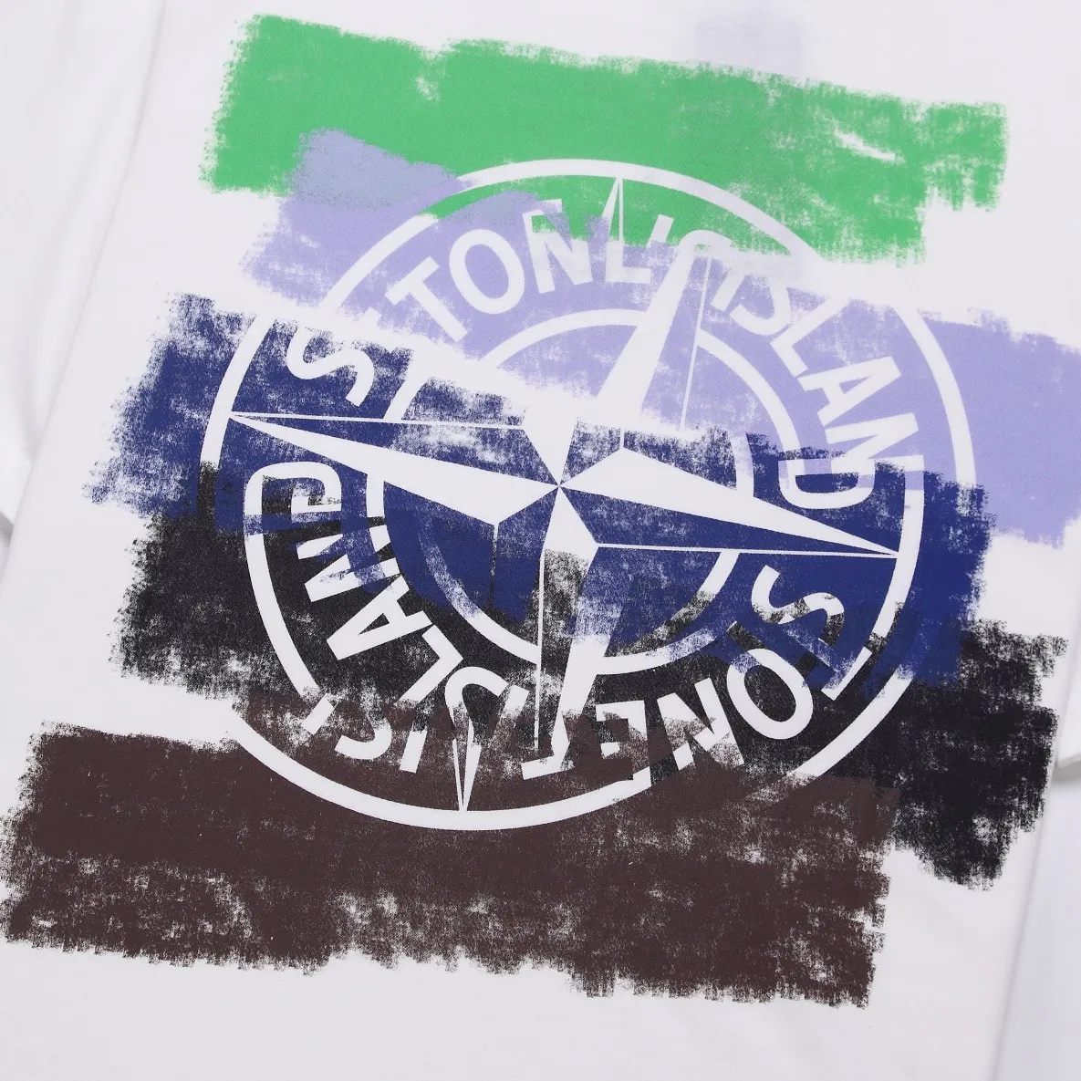 W675#P110💰 [Stone lsland/Stone Island summer new Rome, Milan, Florence city limited version printed pattern short-sleeved T-shirt] ⚠️[Original creation, high control of details] - Made of 260 grams of combed cotton, 32 count double yarn, soft and comfortable to the touch, sweat-absorbent and breathable. - Simple basic and versatile style, original single quality, the first choice for couples. - Made by a large factory, four needles and five threads on the shoulder, neat routing, high quality workmanship. -Same style for men and women, very versatile, one piece for everyone, details are clearly visible. Color: Black White Size: M L